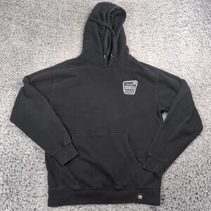 Mammoth Mountain Sweatshirt Men Medium Black California Graphic Pullover Hoodie